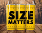 Size Matters Funny 20Oz Skinny Tumbler