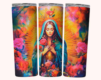 Virgen De Guadalupe 20Oz Skinny Tumbler