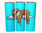 Slow Burn Sloth 420 20Oz  Skinny Tumbler