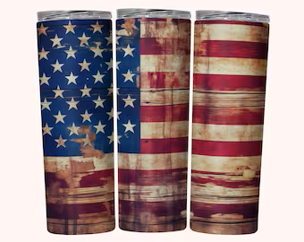 American Flag 20Oz Skinny Tumbler