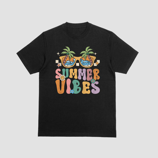 Summer Vibes Neon Print Tshirt