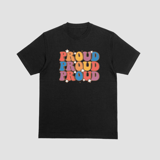 Proud Pride Black Tshirt