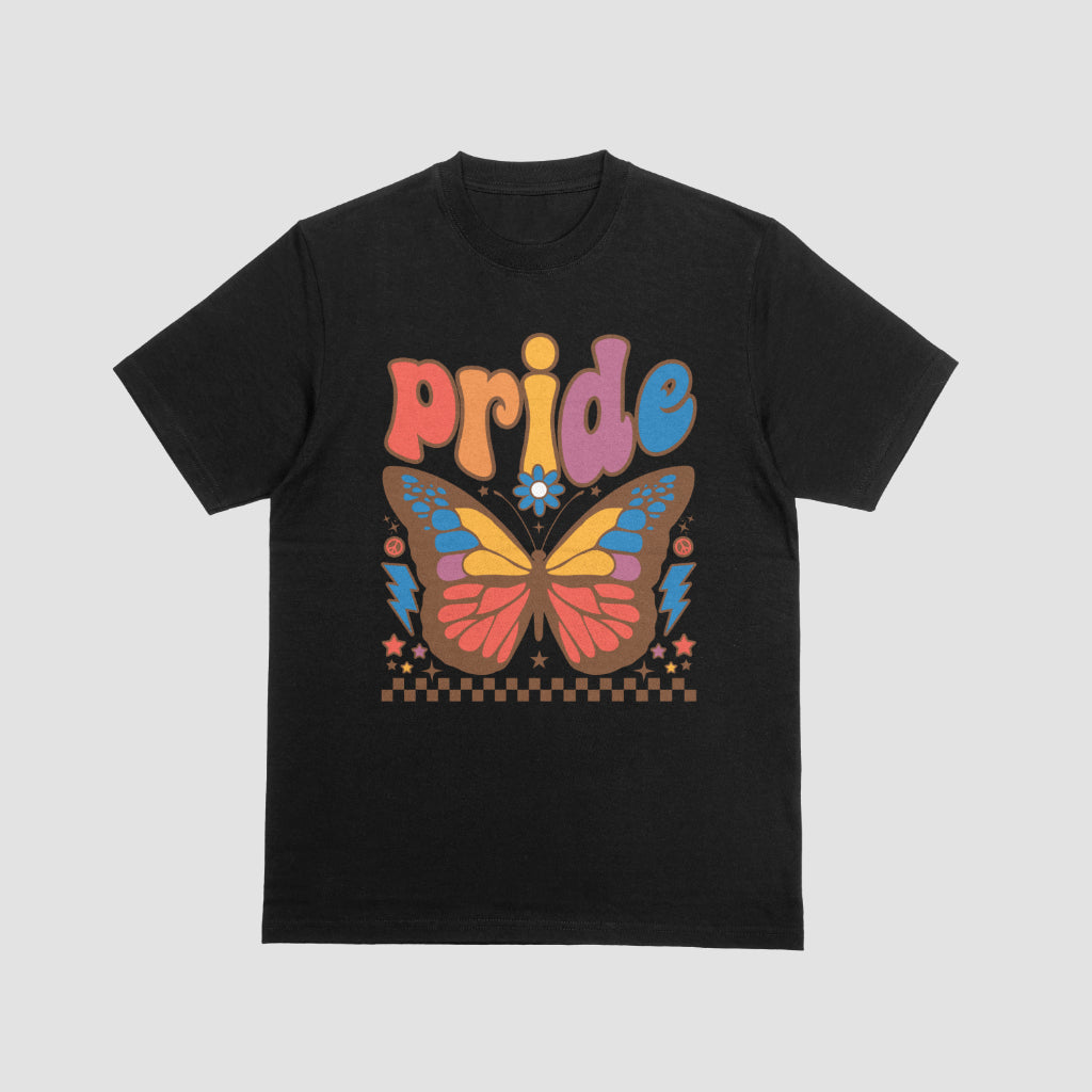 Proud Butterfly Black Tshirt