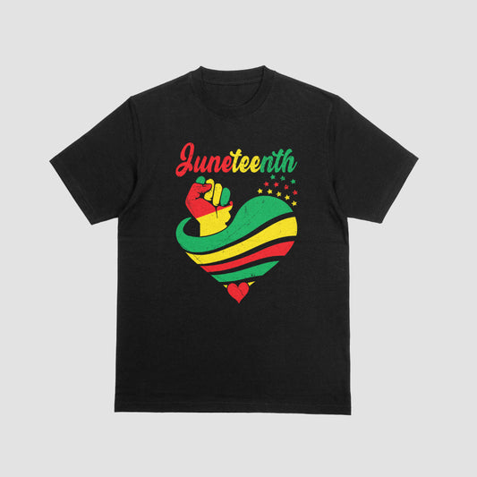 Juneteenth Heart Tshirt