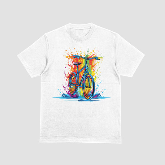 Watercolor Bike Kids Tshirt