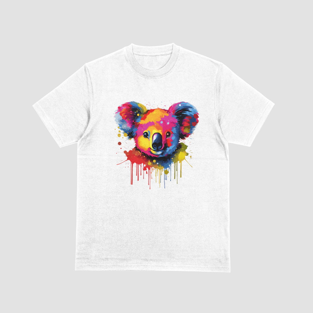 Watercolor Panda White Kids Tshirt