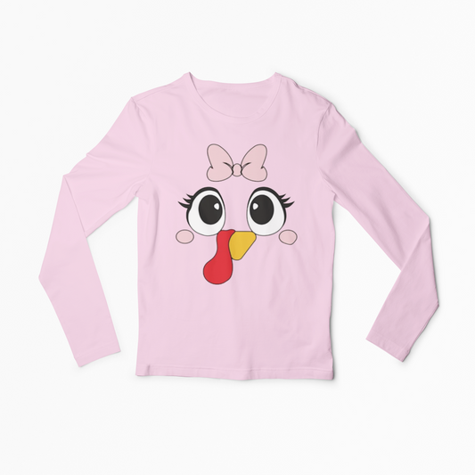 Cute Chick Youth Long Sleeve Tshirt