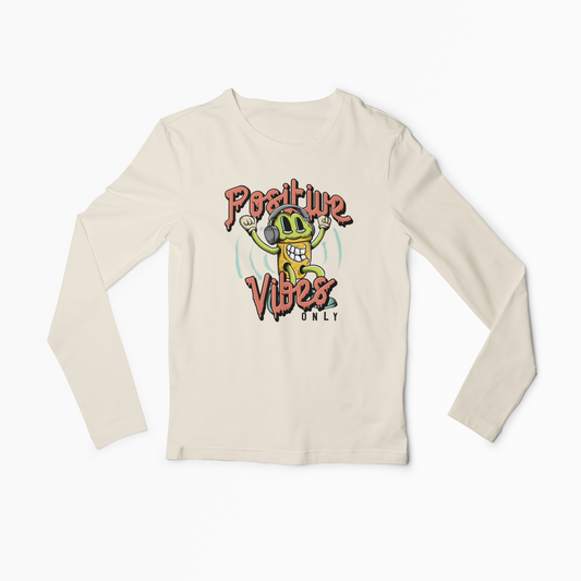Positive Vibes Men Long Sleeve Tshirt