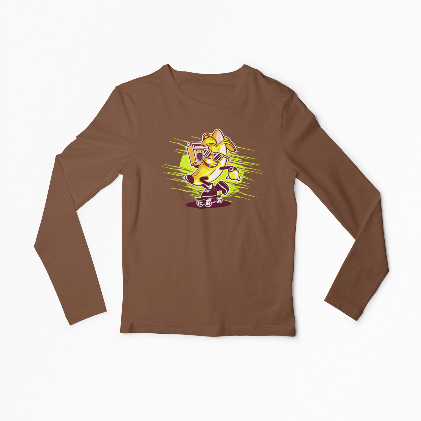Skate Banana Men Long Sleeve Tshirt