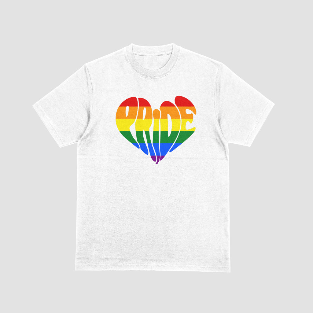 Pride Heart White Tshirt