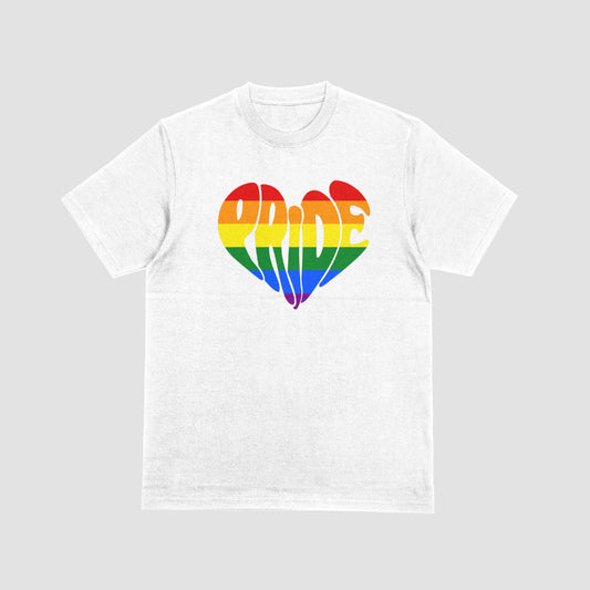 Pride Heart White Tshirt