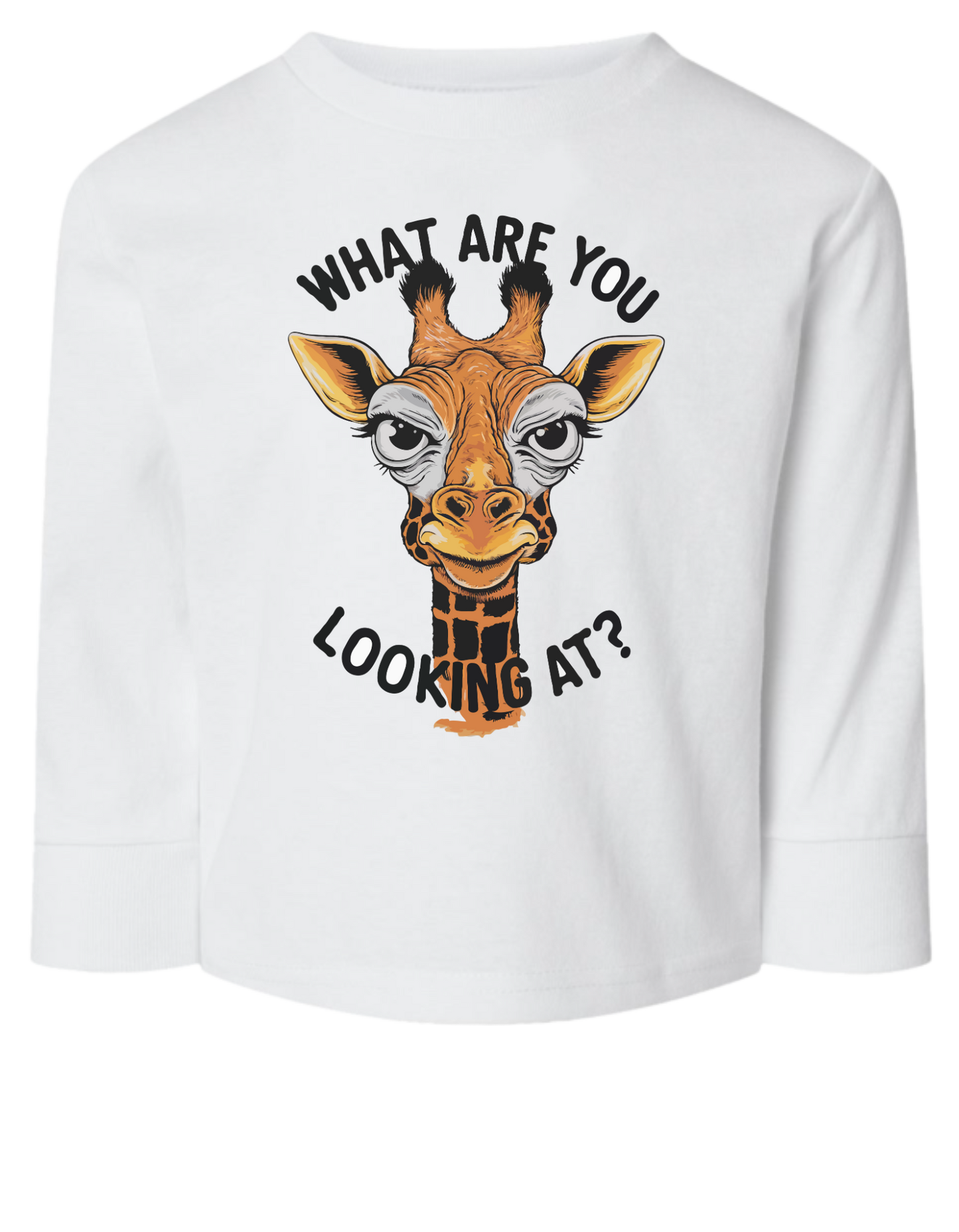 What Are You Looking At Long Sleeve Toddler Tshirt