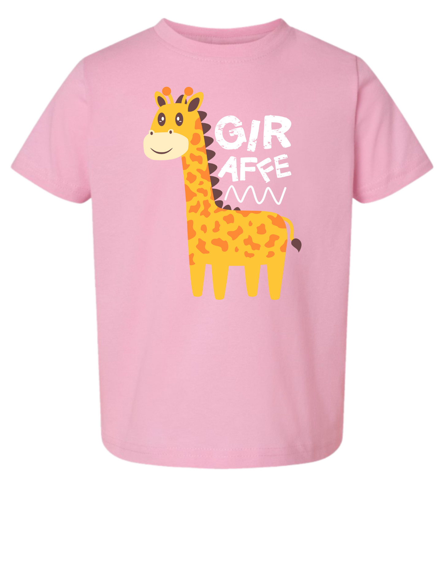 Giraffe Short Sleeve Toddler Tshirt