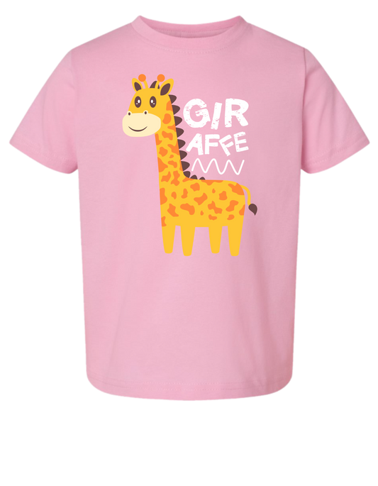 Giraffe Short Sleeve Toddler Tshirt