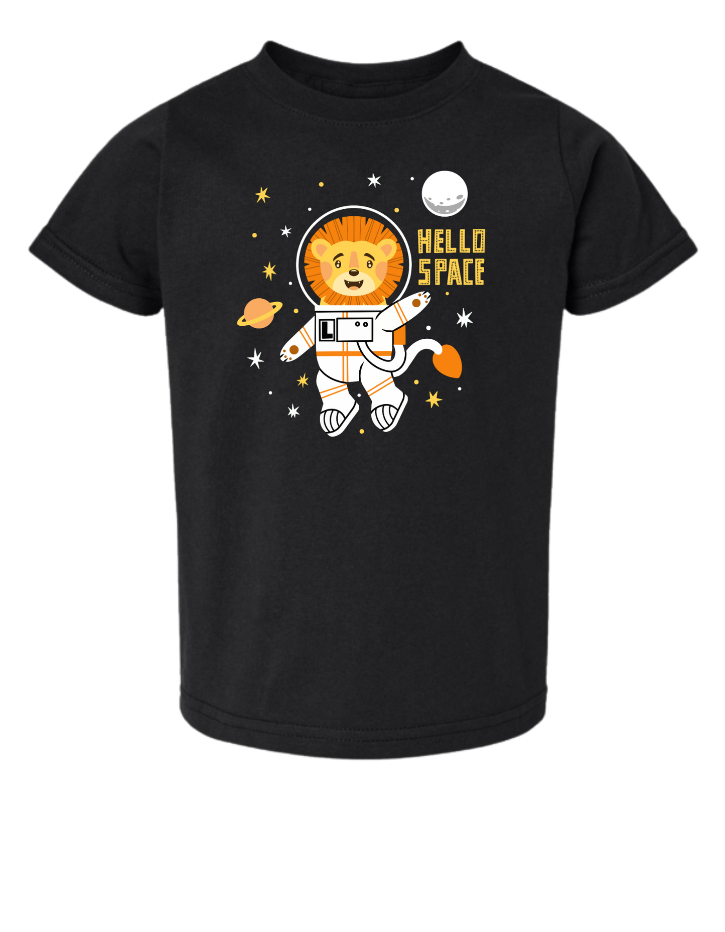 Hello Space Short Sleeve Toddler Tshirt
