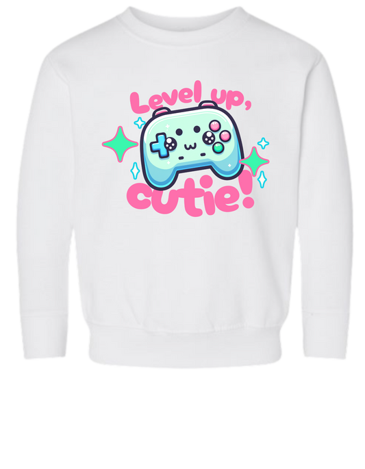 Level Up Cutie Toddler Sweatshirt