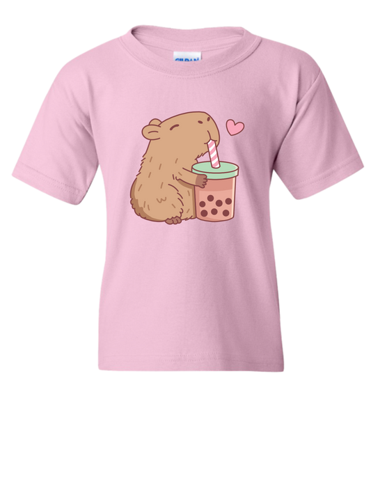 Love Capybara Youth Tshirt