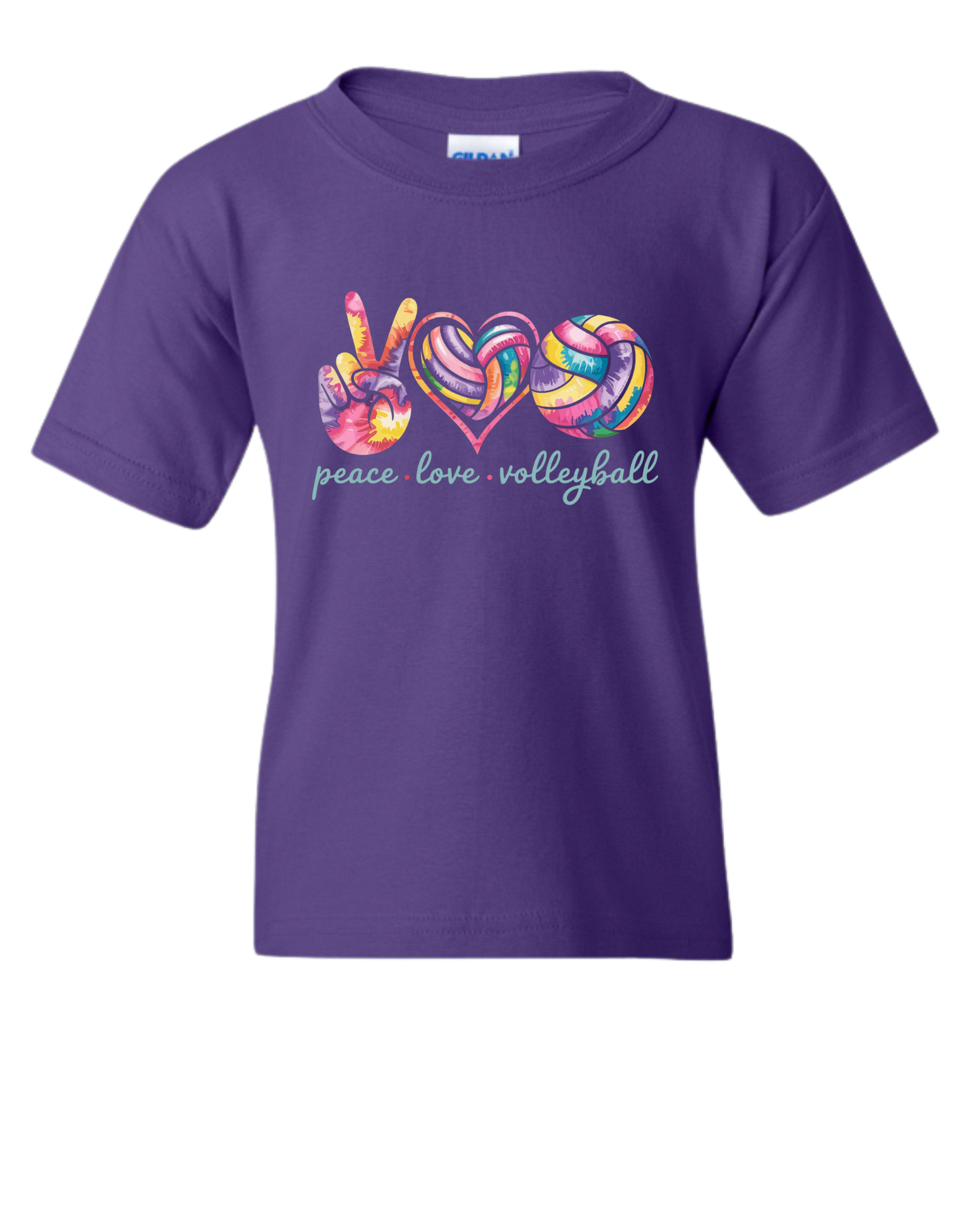 Peace Love Volleyball Youth Tshirt