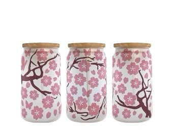 Cherry Blossom Glass Tumbler