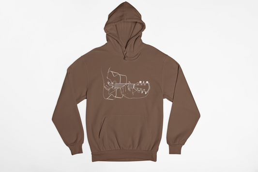 Playing Guitar Men Hoodie