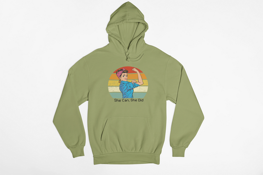 She Can, She Did Women Hoodie
