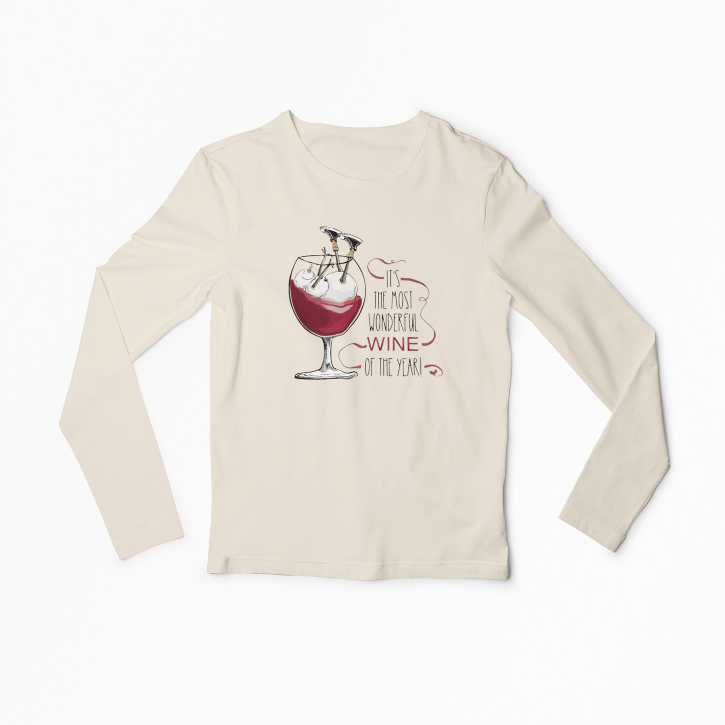 It's The Most Wonderful Wine Women Long Sleeve Tshirt