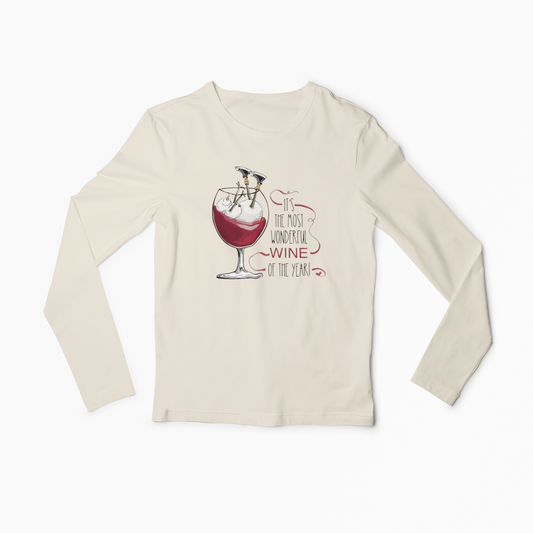 It's The Most Wonderful Wine Women Long Sleeve Tshirt