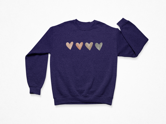 Hearts Women Sweatshirt